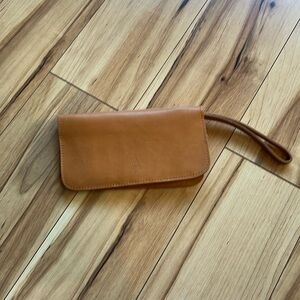 Able brand leather clutch